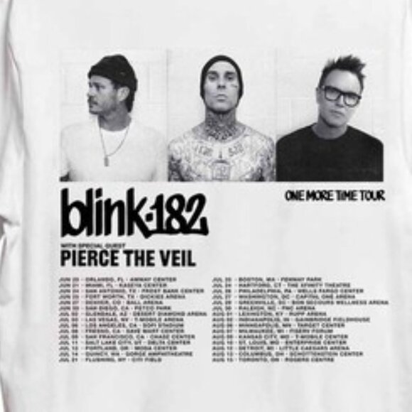 Blink 182 One More Time 2024 Tour Shirt 2 Sided Blink 182 Punk Rock Band Tee 136 - Picture 3 of 6
